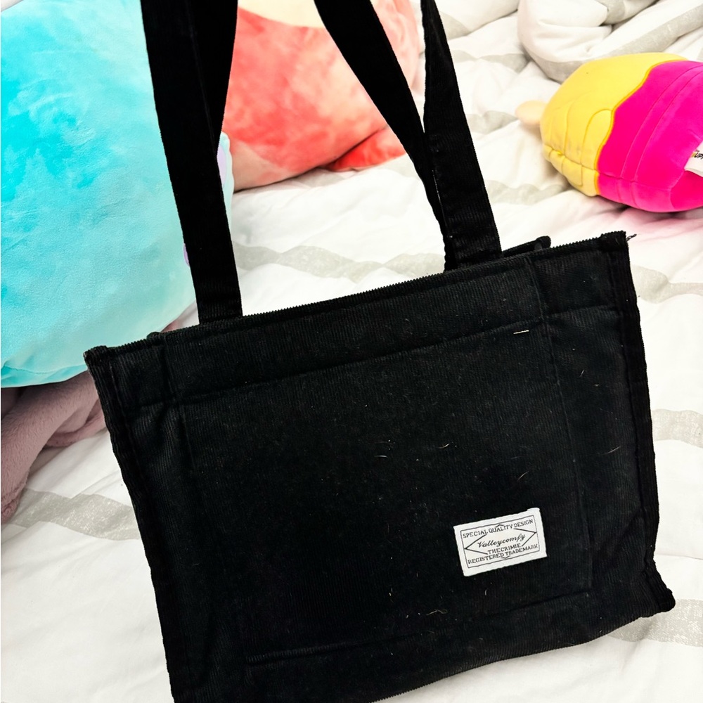 Black Canvas Tote Bag